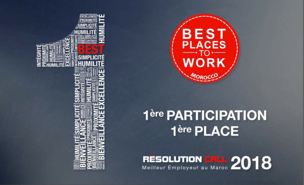 Résolution Call : Première place meilleurs employeurs au Maroc 2018
