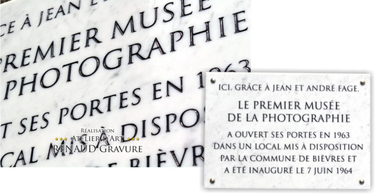 plaque d'inauguration