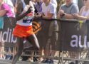 Le marathonien Eliud Kipchoge lors de la course à Londres 2018