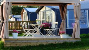 pergola dans un mobilhome