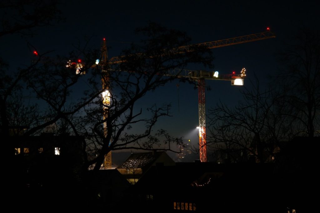 éclairage de chantier