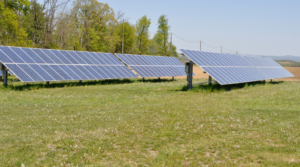 panneau solaire au sol