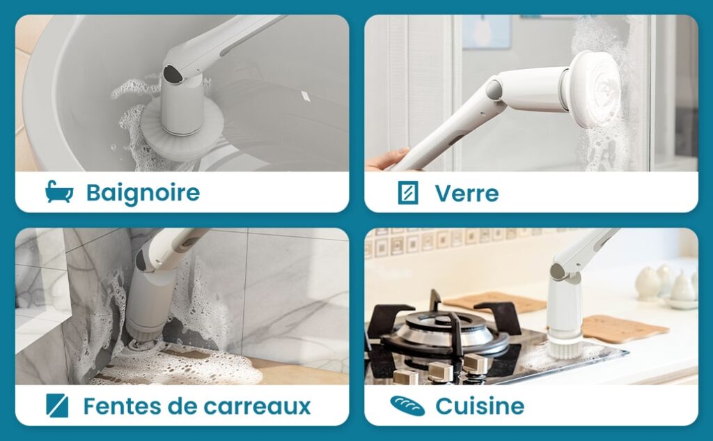 une brosse de nettoyage électrique